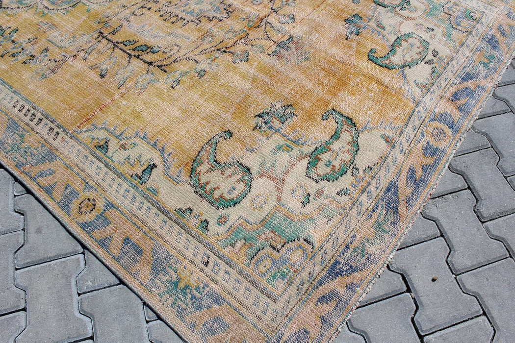 Tappeto turco vintage annodato a mano 166 cm x 285 cm n. 595