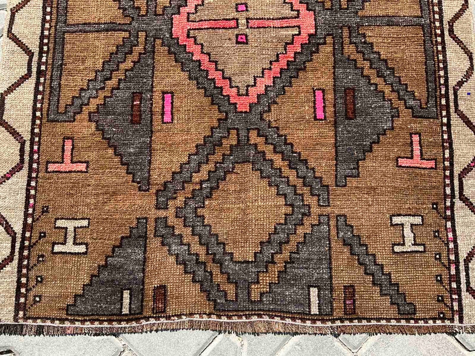Vintage Hand Knotted Turkish Rug 169cm x 92cm
