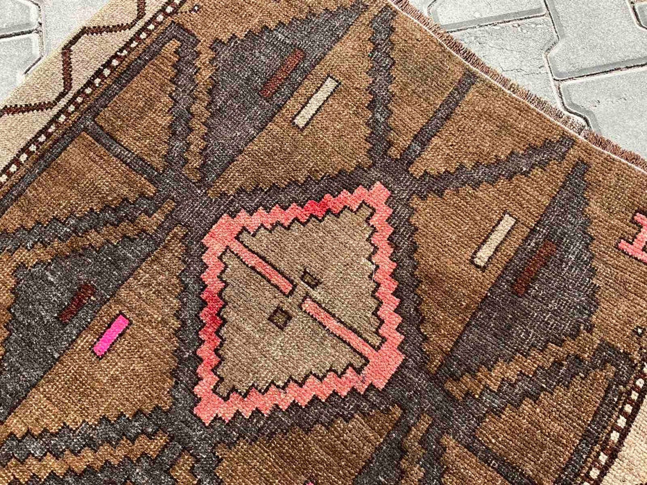 Vintage Hand Knotted Turkish Rug 169cm x 92cm