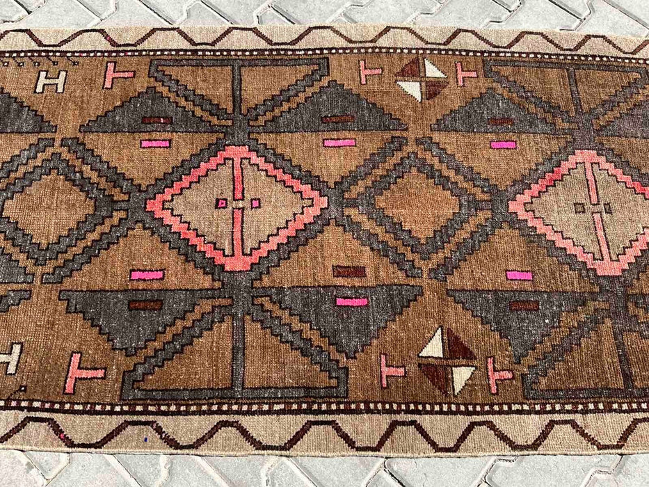Vintage Hand Knotted Turkish Rug 169cm x 92cm