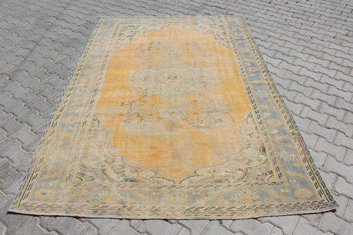 Vintage Hand-Knotted Turkish Rug 185 cm x 270 cm #445