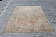 Vintage Hand-Knotted Turkish Rug 198 cm x 292 cm
