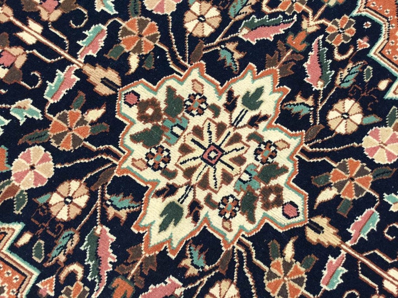 Vintage Hand Knotted Turkish Rug 198cm x 129cm