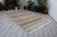 Vintage Hand-Knotted Turkish Rug 200x302 cm