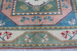 Vintage Hand-Knotted Turkish Rug 202x294 cm Unique Design