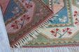 Vintage Hand-Knotted Turkish Rug 202x294 cm Unique Design