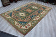 Vintage Hand-Knotted Turkish Rug 202x294 cm Unique Design