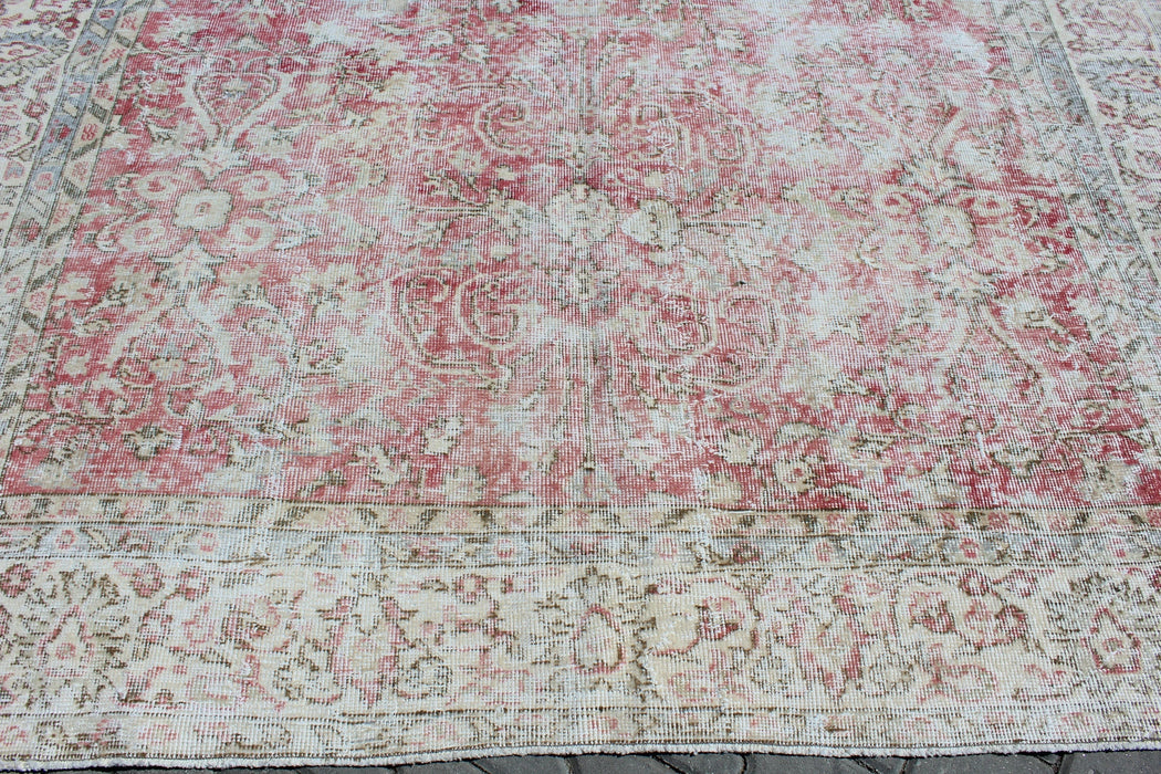 Vintage Hand-Knotted Turkish Rug 203cm x 301cm