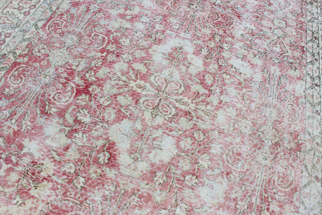 Vintage Hand-Knotted Turkish Rug 203cm x 301cm