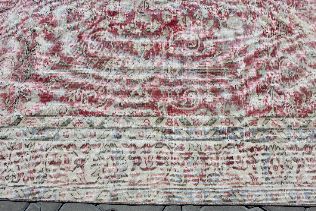 Vintage Hand-Knotted Turkish Rug 203cm x 301cm