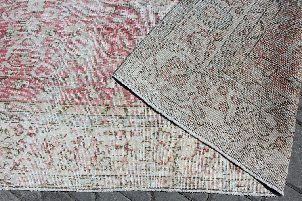 Vintage Hand-Knotted Turkish Rug 203cm x 301cm
