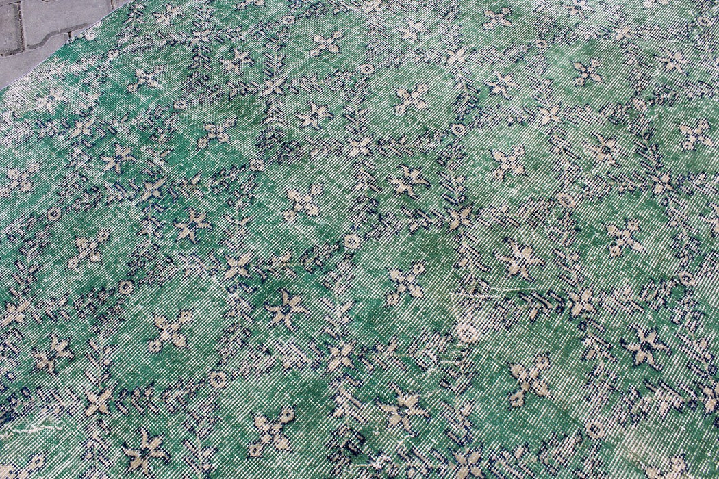 Vintage Hand-Knotted Turkish Rug 205cm x 254cm