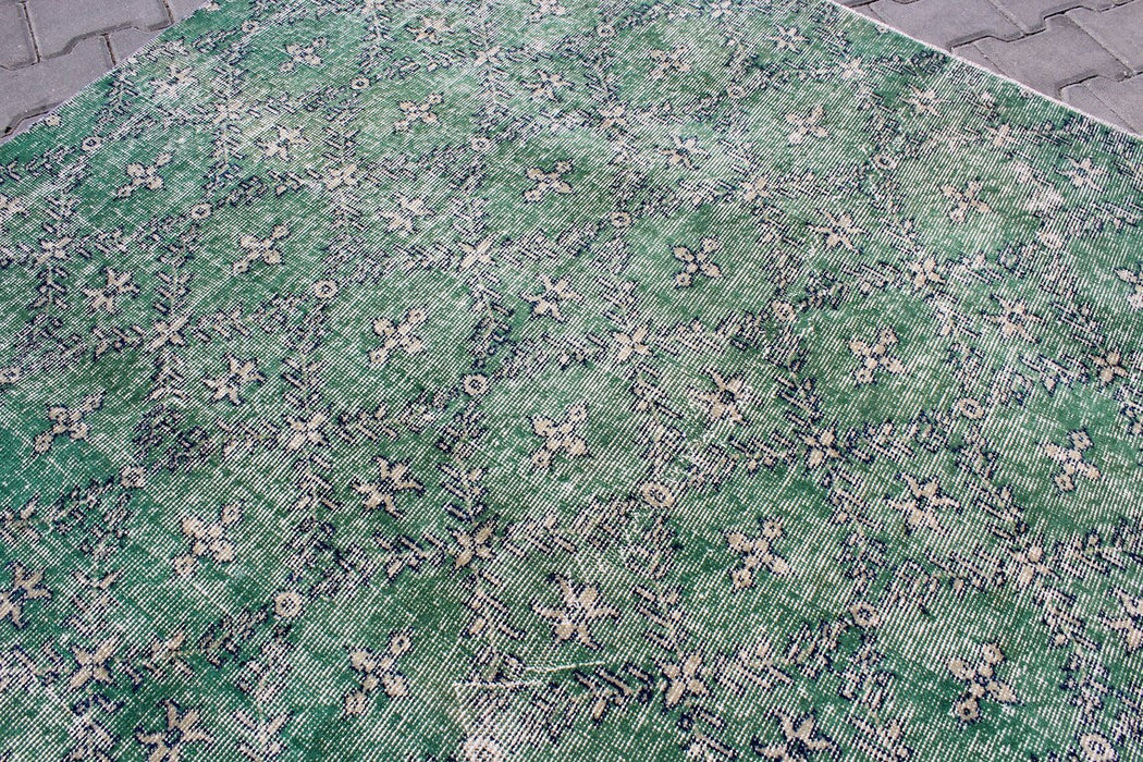 Vintage Hand-Knotted Turkish Rug 205cm x 254cm