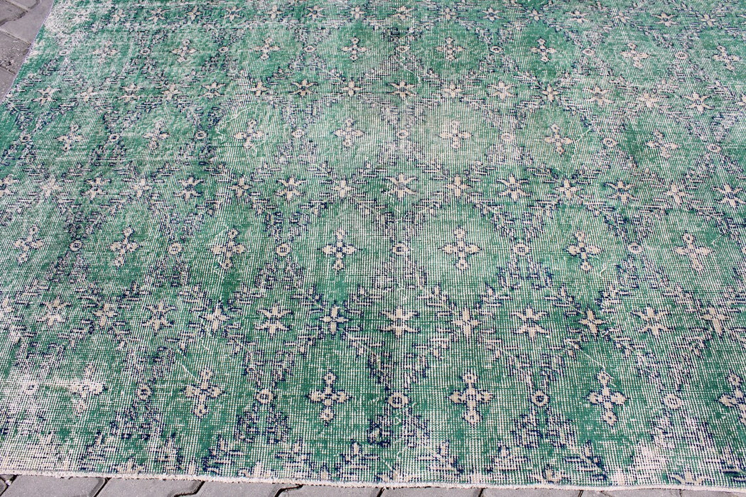 Vintage Hand-Knotted Turkish Rug 205cm x 254cm