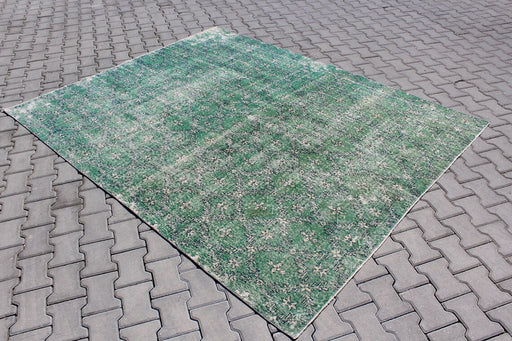Vintage Hand-Knotted Turkish Rug 205cm x 254cm