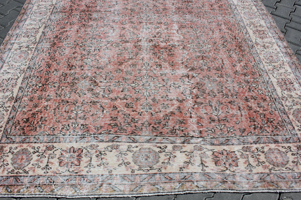 Vintage Hand-Knotted Turkish Rug 207cm x 300cm