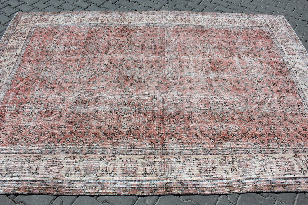 Vintage Hand-Knotted Turkish Rug 207cm x 300cm