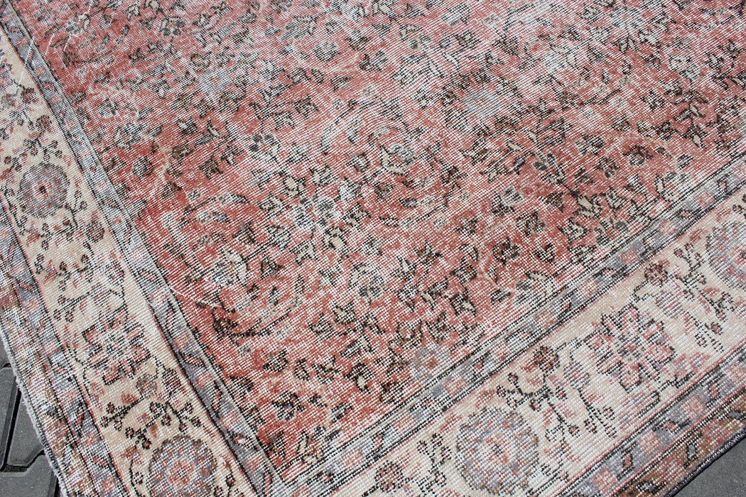 Vintage Hand-Knotted Turkish Rug 207cm x 300cm