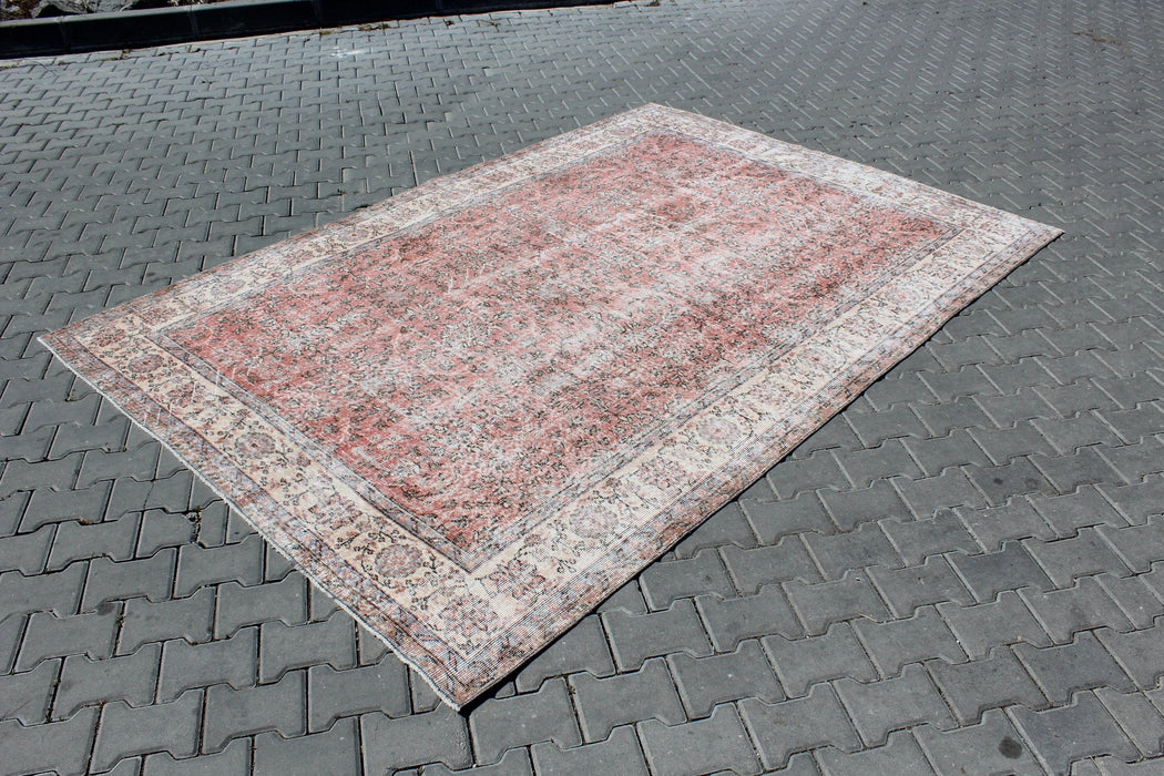 Vintage Hand-Knotted Turkish Rug 207cm x 300cm