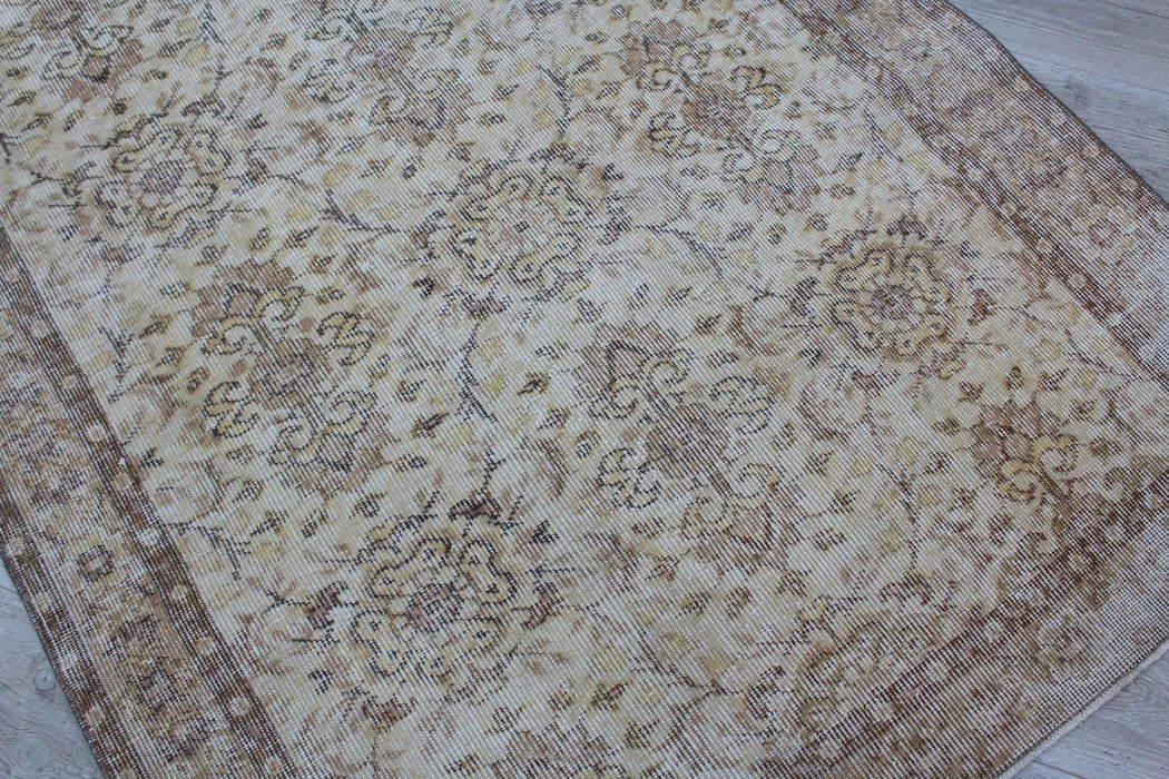Vintage Hand-Knotted Turkish Rug 208cm x 122cm