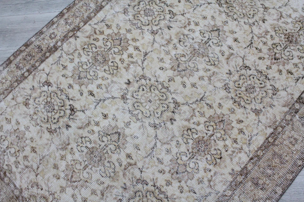 Vintage Hand-Knotted Turkish Rug 208cm x 122cm