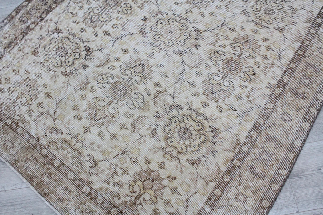 Vintage Hand-Knotted Turkish Rug 208cm x 122cm