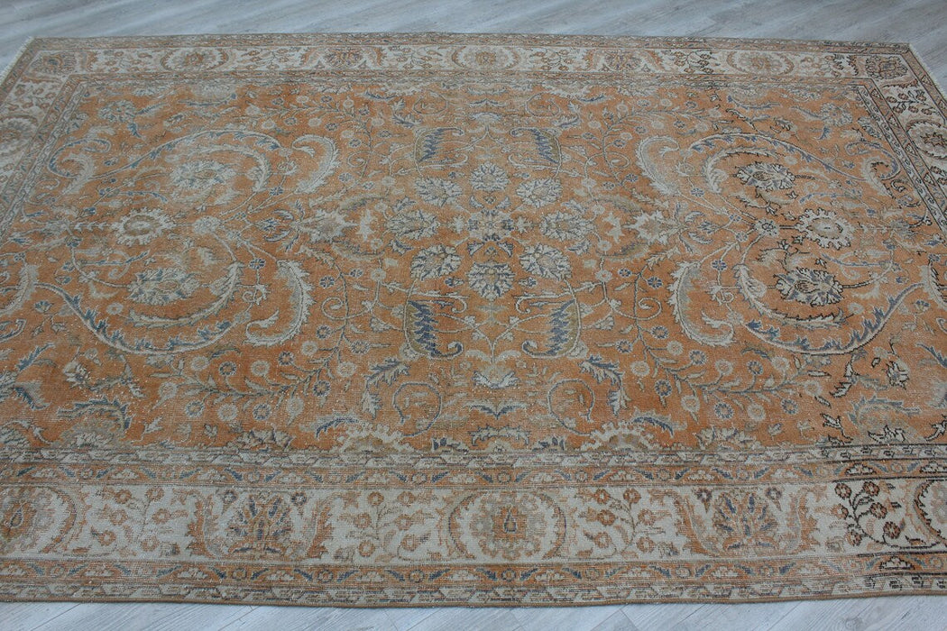 Vintage Hand-Knotted Turkish Rug 212cm x 319cm