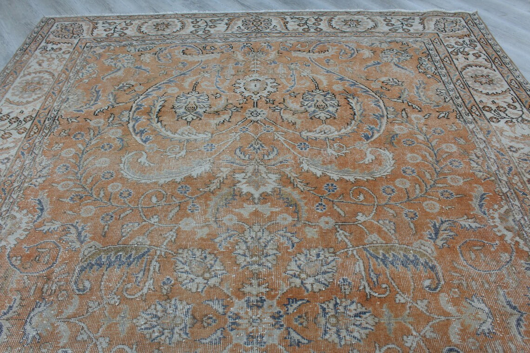 Vintage Hand-Knotted Turkish Rug 212cm x 319cm