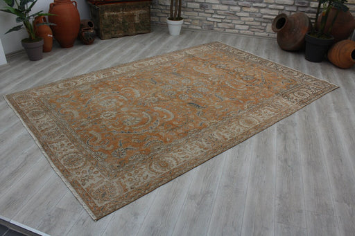 Vintage Hand-Knotted Turkish Rug 212cm x 319cm