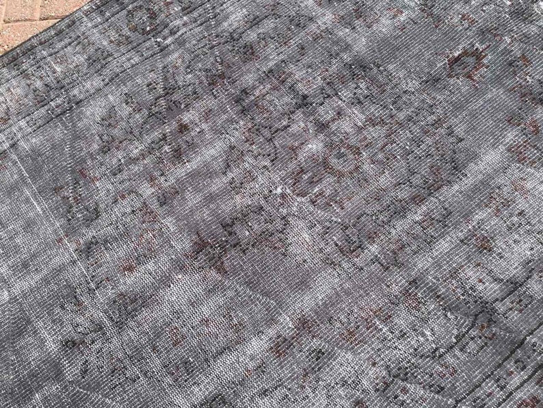 Vintage Hand Knotted Turkish Rug 268cm x 156cm 1960s