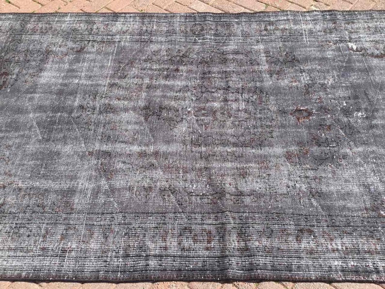 Vintage Hand Knotted Turkish Rug 268cm x 156cm 1960s