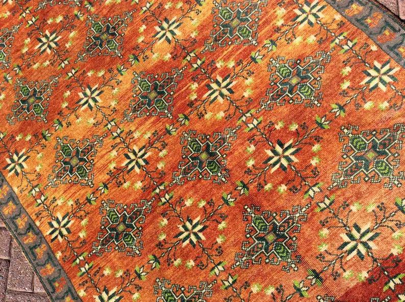 Vintage Hand Knotted Turkish Rug 305cm x 135cm