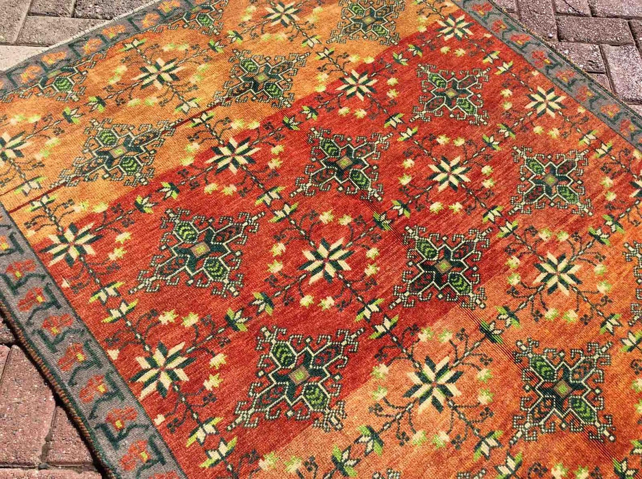 Vintage Hand Knotted Turkish Rug 305cm x 135cm