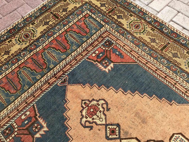 Vintage Hand Knotted Turkish Rug 312cm x 157cm