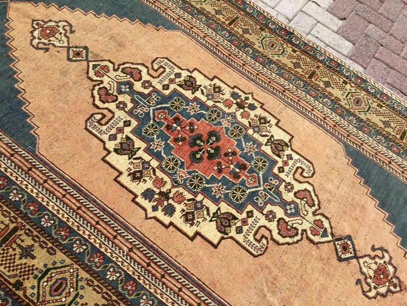 Vintage Hand Knotted Turkish Rug 312cm x 157cm
