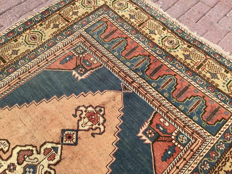 Vintage Hand Knotted Turkish Rug 312cm x 157cm