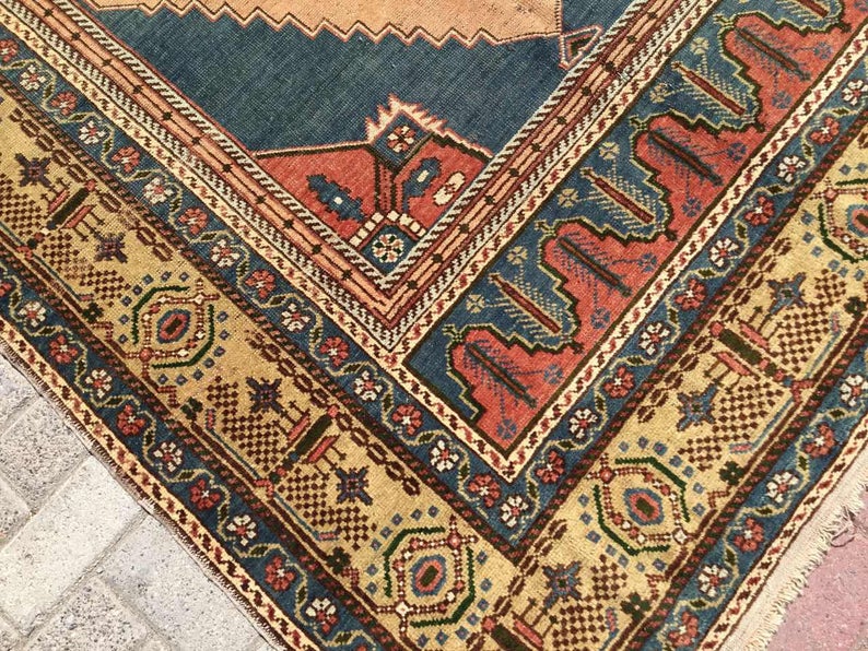 Vintage Hand Knotted Turkish Rug 312cm x 157cm