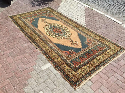 Vintage Hand Knotted Turkish Rug 312cm x 157cm