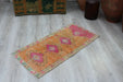 Vintage Hand-Knotted Turkish Rug 45cm x 95cm