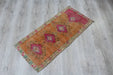Vintage Hand-Knotted Turkish Rug 45cm x 95cm