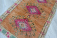 Vintage Hand-Knotted Turkish Rug 45cm x 95cm