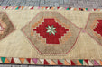 Vintage Hand-Knotted Turkish Runner Rug 116cm x 402cm