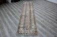 Vintage Hand-Knotted Turkish Runner Rug 75cm x 300cm