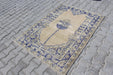 Vintage Hand-Knotted Turkish Wool Rug 110cm x 147cm