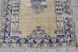 Vintage Hand-Knotted Turkish Wool Rug 110cm x 147cm