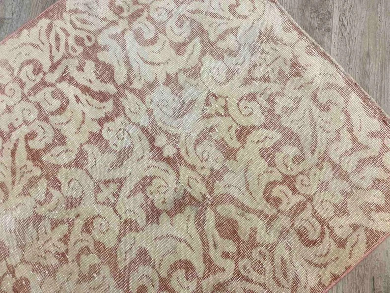 Vintage Hand Knotted Turkish Wool Rug 204cm x 111cm