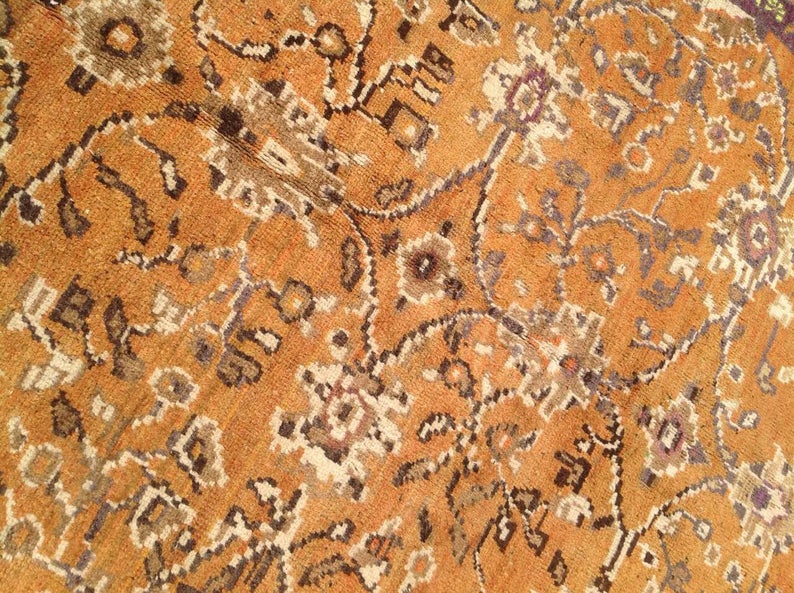 Vintage Hand Knotted Turkish Wool Rug 251cm x 135cm