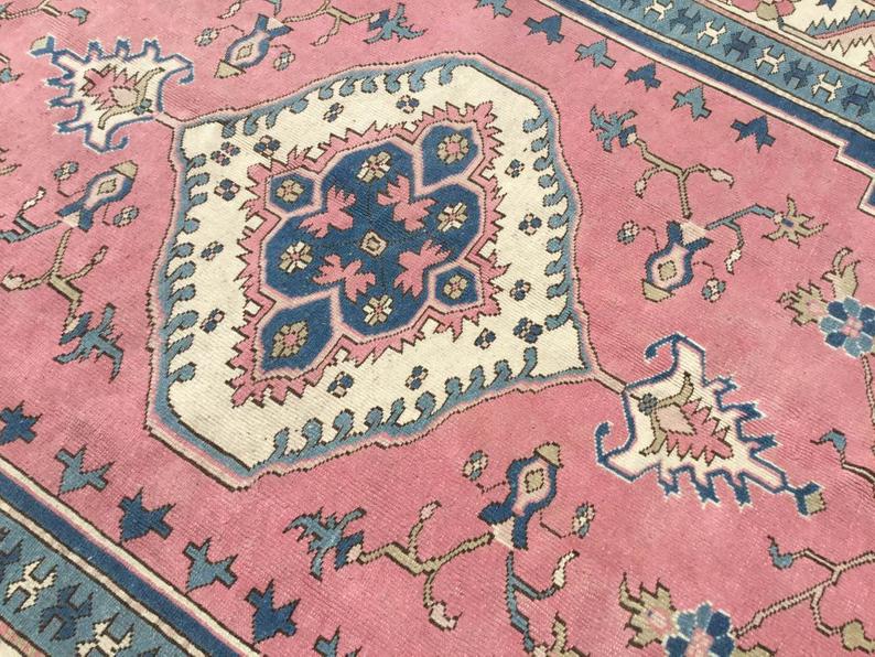 Vintage Hand Knotted Turkish Wool Rug 260cm x 200cm