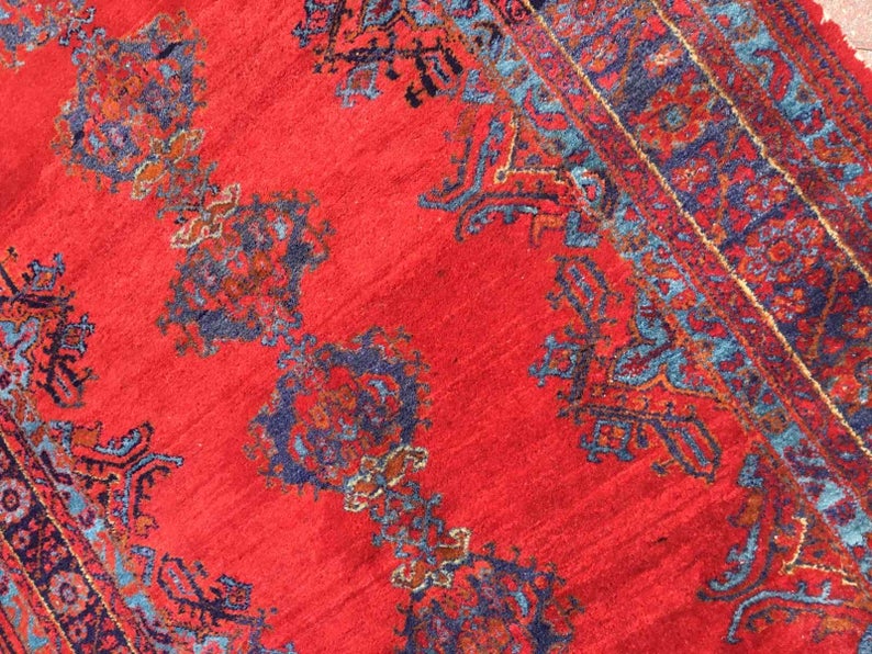 Vintage Hand Knotted Turkish Wool Rug 278cm x 163cm