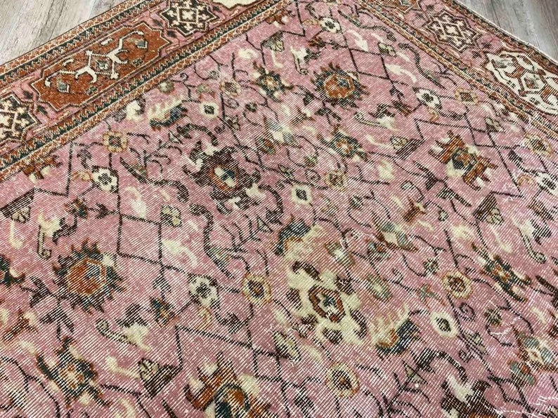 Vintage Hand Knotted Turkish Wool Rug 298cm x 205cm